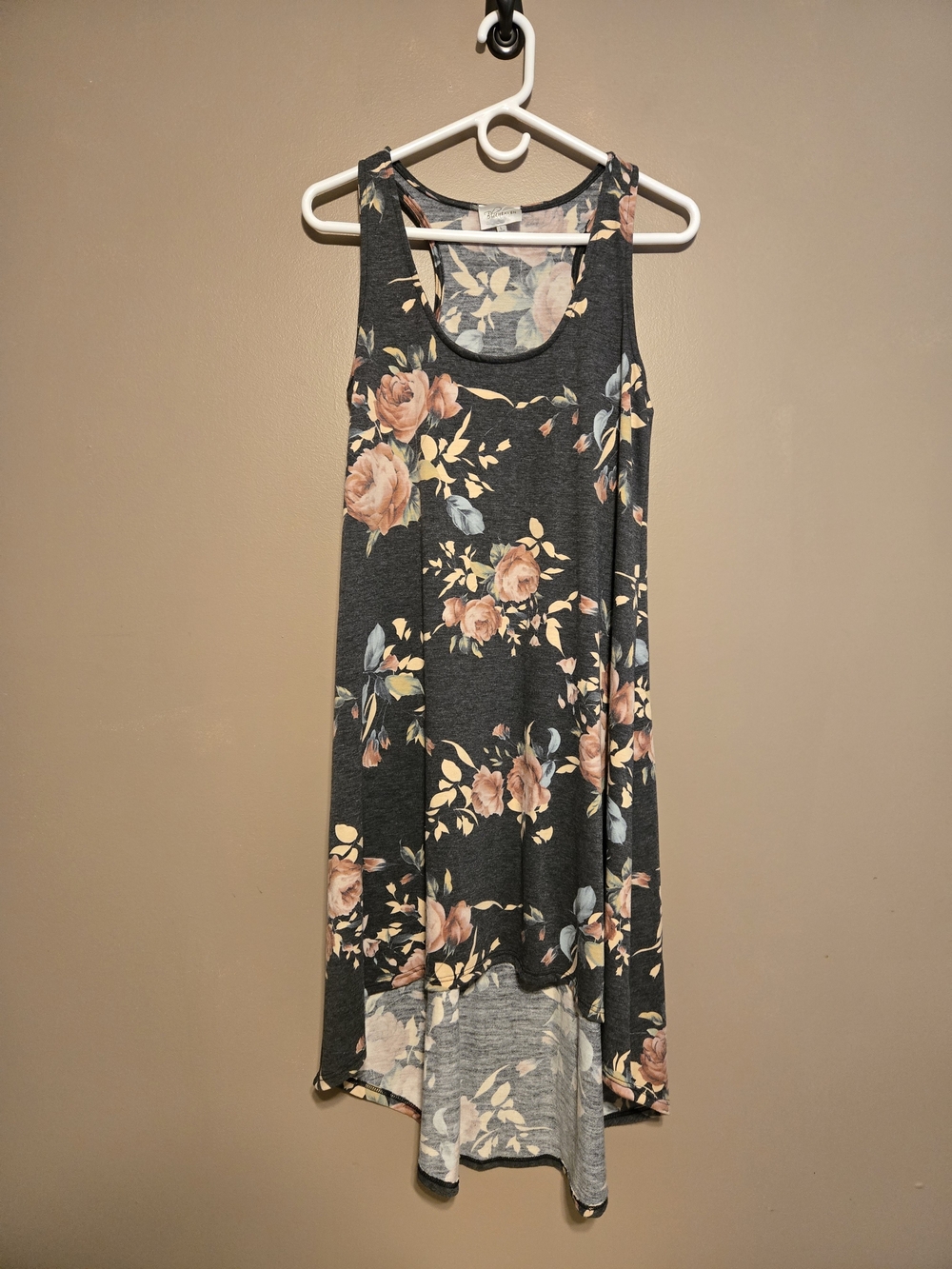 Blu Heaven Floral Knit Short Sleeve Dress Size L GUC
